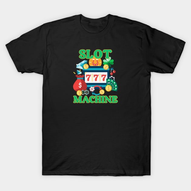 Slot Machine Lucky Victory T-Shirt by Diamond Creative